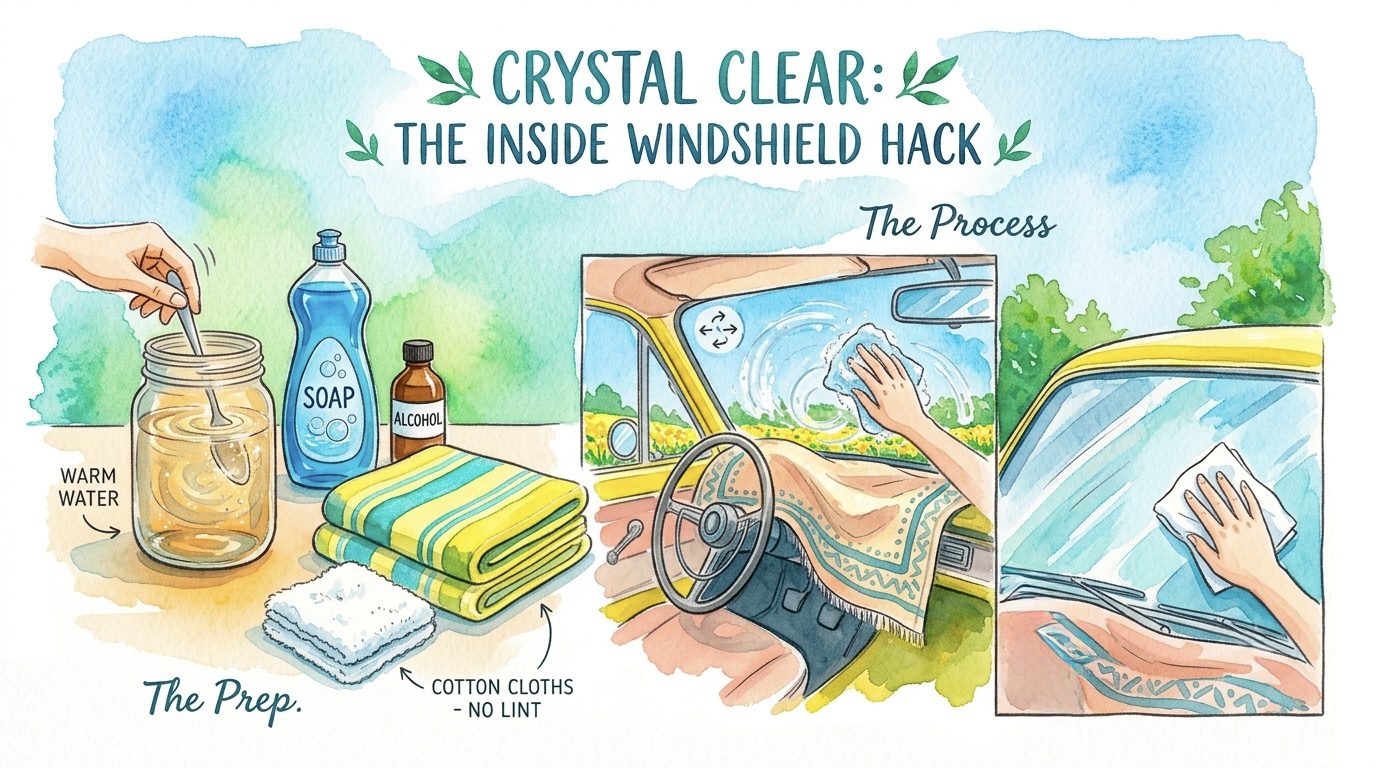 Windshield Hack for a Streak-Free Finish